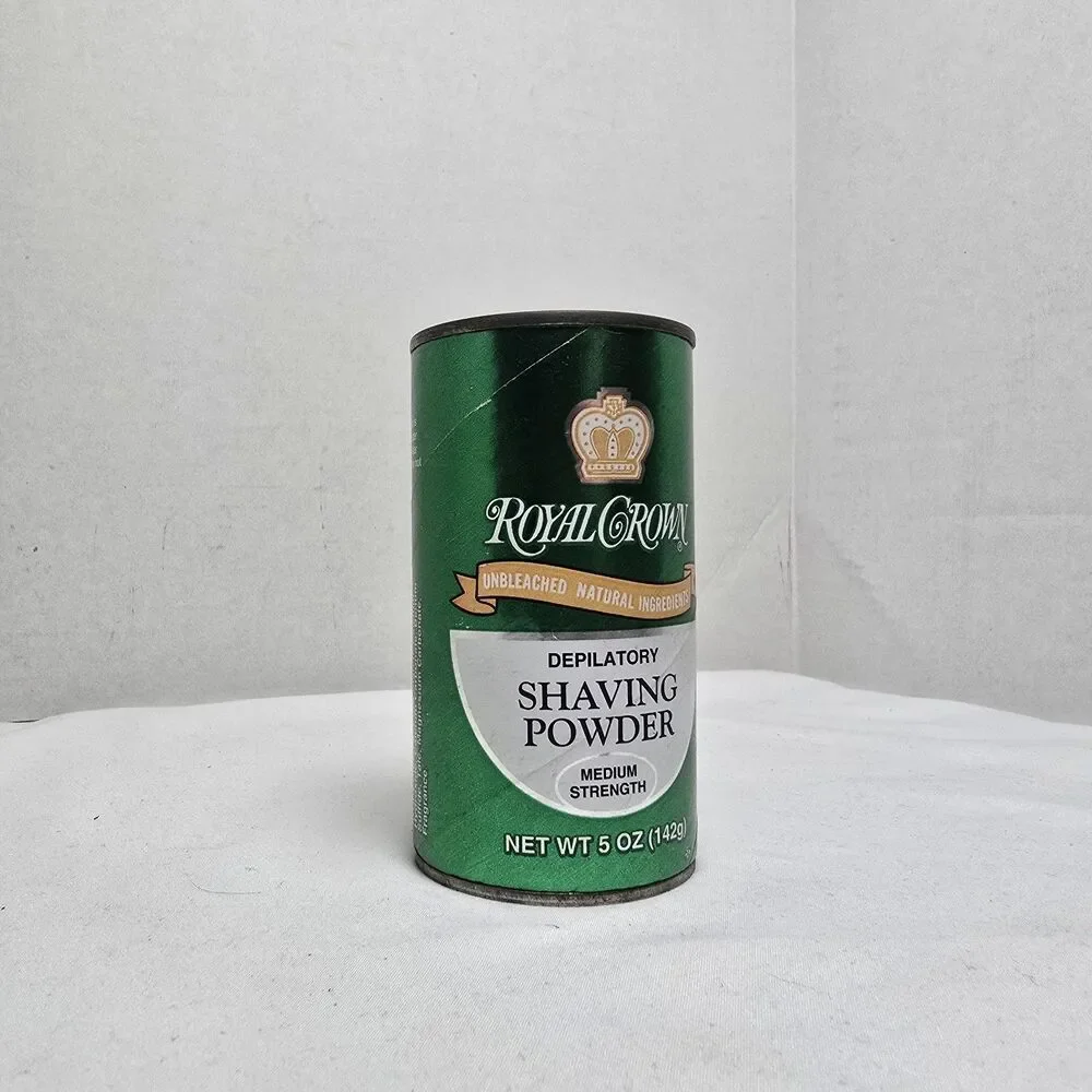 Royal Crown Depilatory Shaving Powder Medium Strength Lemon-Lime 5 oz NOS L0313